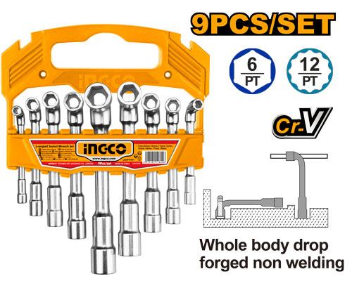 Ingco 7mm L-Angled Socket Wrench Set | LASWT0901 Ingco